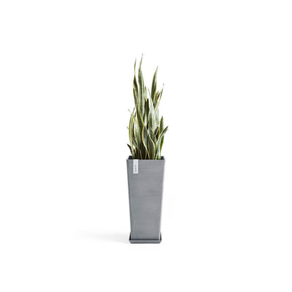 Kukkaruukku - Ecopots - Rotterdam korkea 70cm siniharmaa - Ecopotskauppa - Uuden aikakauden kukkaruukku