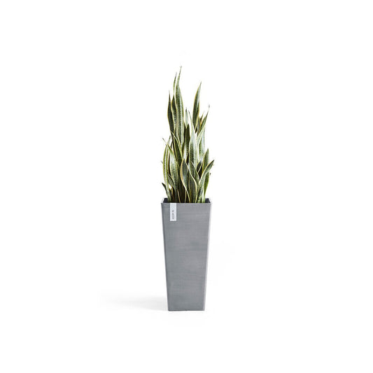 Kukkaruukku - Ecopots - Rotterdam korkea 70cm siniharmaa - Ecopotskauppa - Uuden aikakauden kukkaruukku