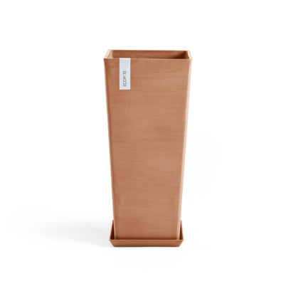 Kukkaruukku - Ecopots - Rotterdam korkea 70cm terracotta - Ecopotskauppa - Uuden aikakauden kukkaruukku