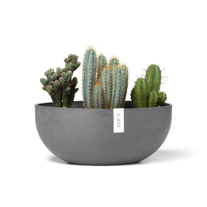 Kukkaruukku - Ecopots - Sofia 43cm harmaa - Ecopots - Uuden aikakauden kukkaruukku kierrätysmateriaalista