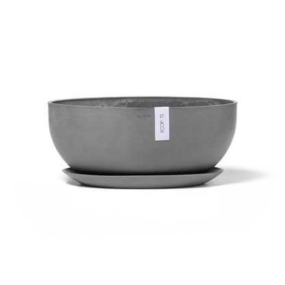 Kukkaruukku - Ecopots - Sofia 43cm harmaa - Ecopotskauppa - Uuden aikakauden kukkaruukku