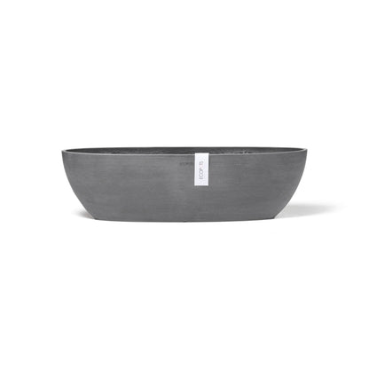 Kukkaruukku - Ecopots - Sofia pitkä 56cm harmaa - Ecopotskauppa - Uuden aikakauden kukkaruukku