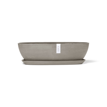 Kukkaruukku - Ecopots - Sofia pitkä 56cm taupe - Ecopotskauppa - Uuden aikakauden kukkaruukku