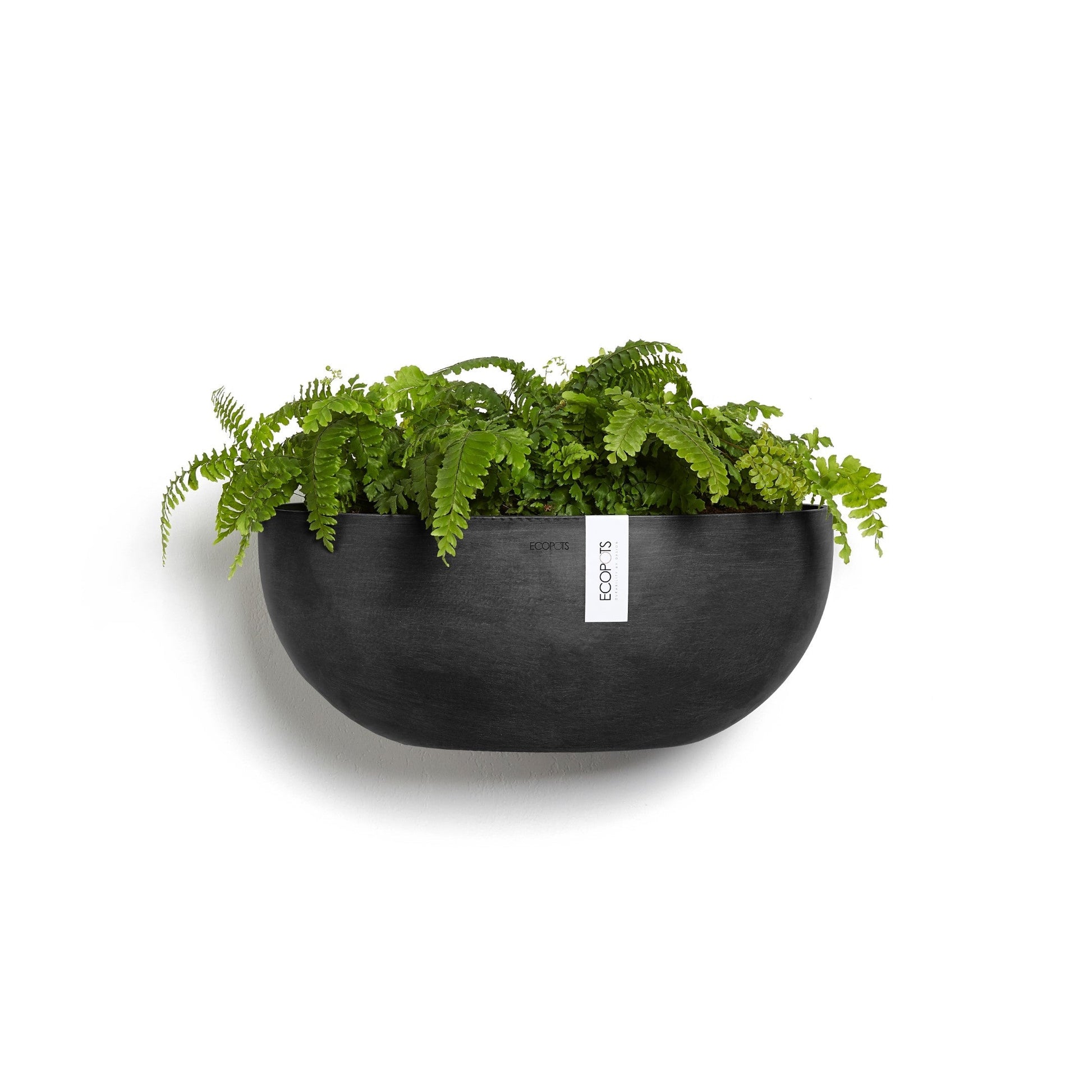 Kukkaruukku - Ecopots - Sofia seinä 43cm tummanharmaa - Ecopotskauppa - Uuden aikakauden kukkaruukku