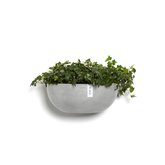 Kukkaruukku - Ecopots - Sofia seinä 43cm valkoharmaa - Ecopotskauppa - Uuden aikakauden kukkaruukku