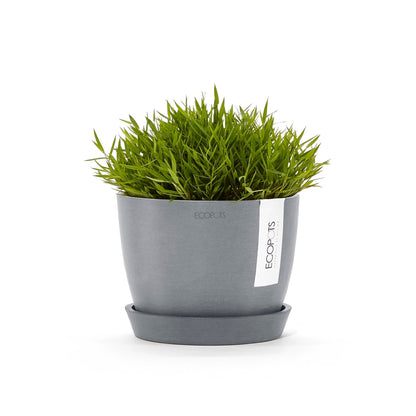Kukkaruukku - Ecopots - Tukholma 16cm siniharmaa - Ecopotskauppa - Uuden aikakauden kukkaruukku