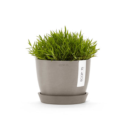 Kukkaruukku - Ecopots - Tukholma 16cm taupe - Ecopotskauppa - Uuden aikakauden kukkaruukku