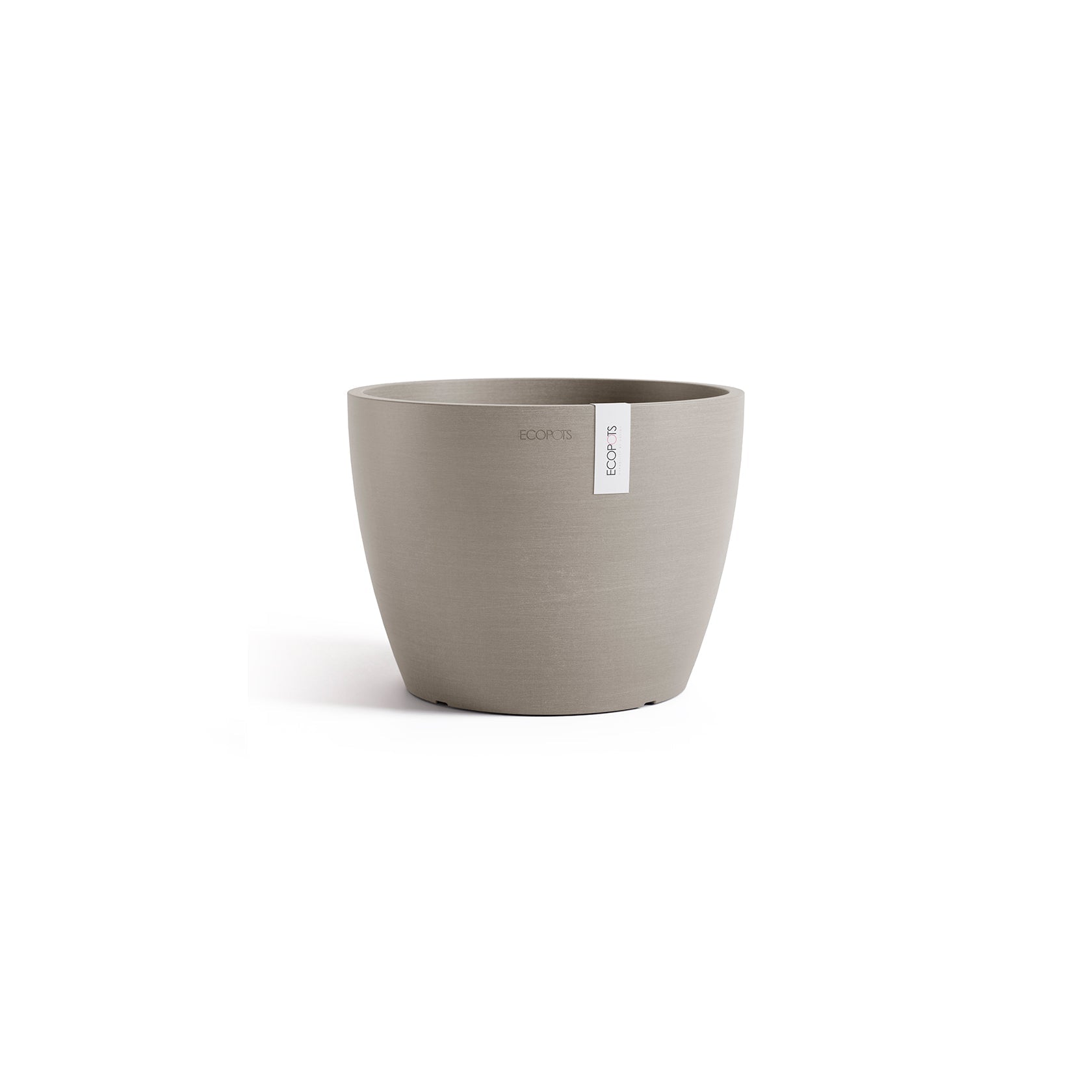 Kukkaruukku - Ecopots - Tukholma 24cm taupe - Ecopotskauppa - Uuden aikakauden kukkaruukku