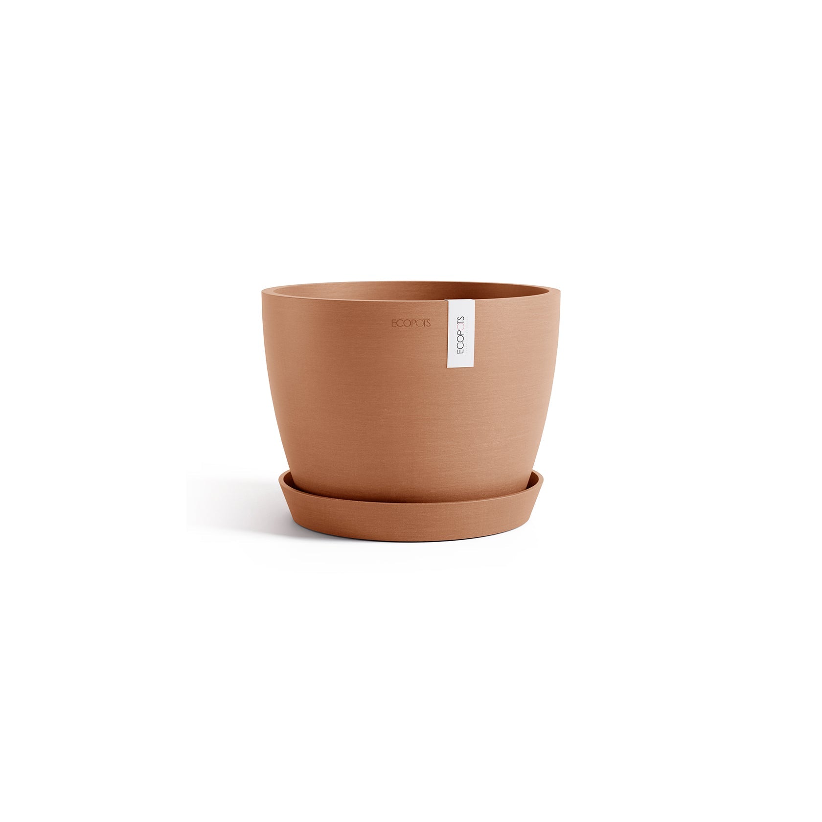 Kukkaruukku - Ecopots - Tukholma 24cm terracotta - Ecopotskauppa - Uuden aikakauden kukkaruukku