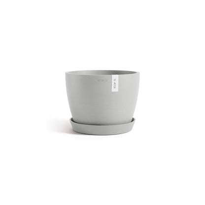 Kukkaruukku - Ecopots - Tukholma 24cm valkoharmaa - Ecopotskauppa - Uuden aikakauden kukkaruukku