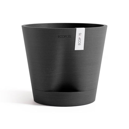 Kukkaruukku - Ecopots - Venetsia 2.0 20cm tummanharmaa - Ecopotskauppa - Uuden aikakauden kukkaruukku