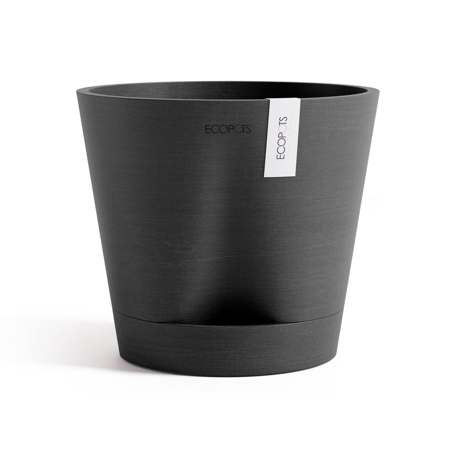 Kukkaruukku - Ecopots - Venetsia 2.0 20cm tummanharmaa - Ecopotskauppa - Uuden aikakauden kukkaruukku