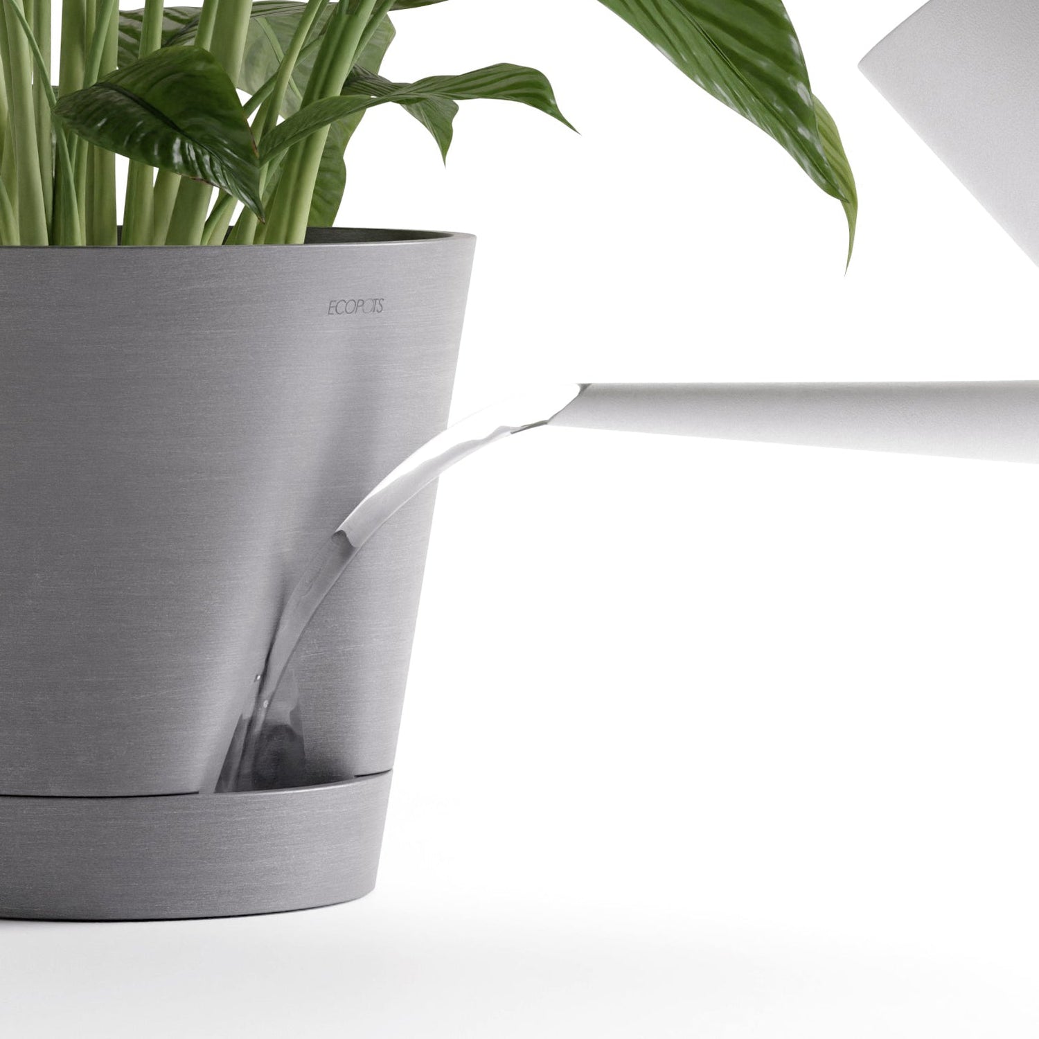 Kukkaruukku - Ecopots - Venetsia 2.0 20cm tummanharmaa - Ecopotskauppa - Uuden aikakauden kukkaruukku