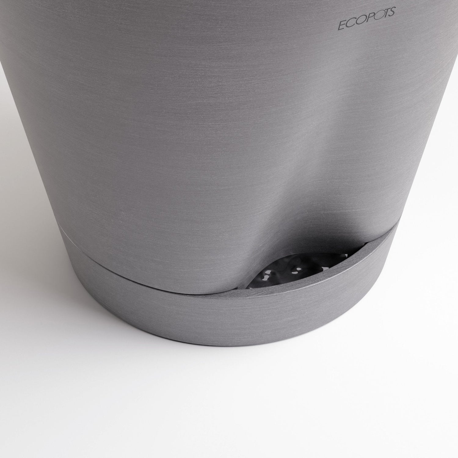 Kukkaruukku - Ecopots - Venetsia 2.0 20cm tummanharmaa - Ecopots - Uuden aikakauden kukkaruukku kierrätysmateriaalista