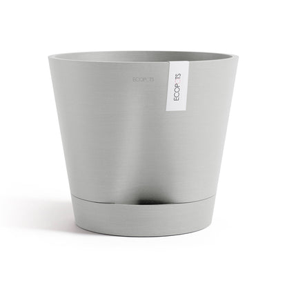 Kukkaruukku - Ecopots - Venetsia 2.0 30cm valkoharmaa - Ecopotskauppa - Uuden aikakauden kukkaruukku