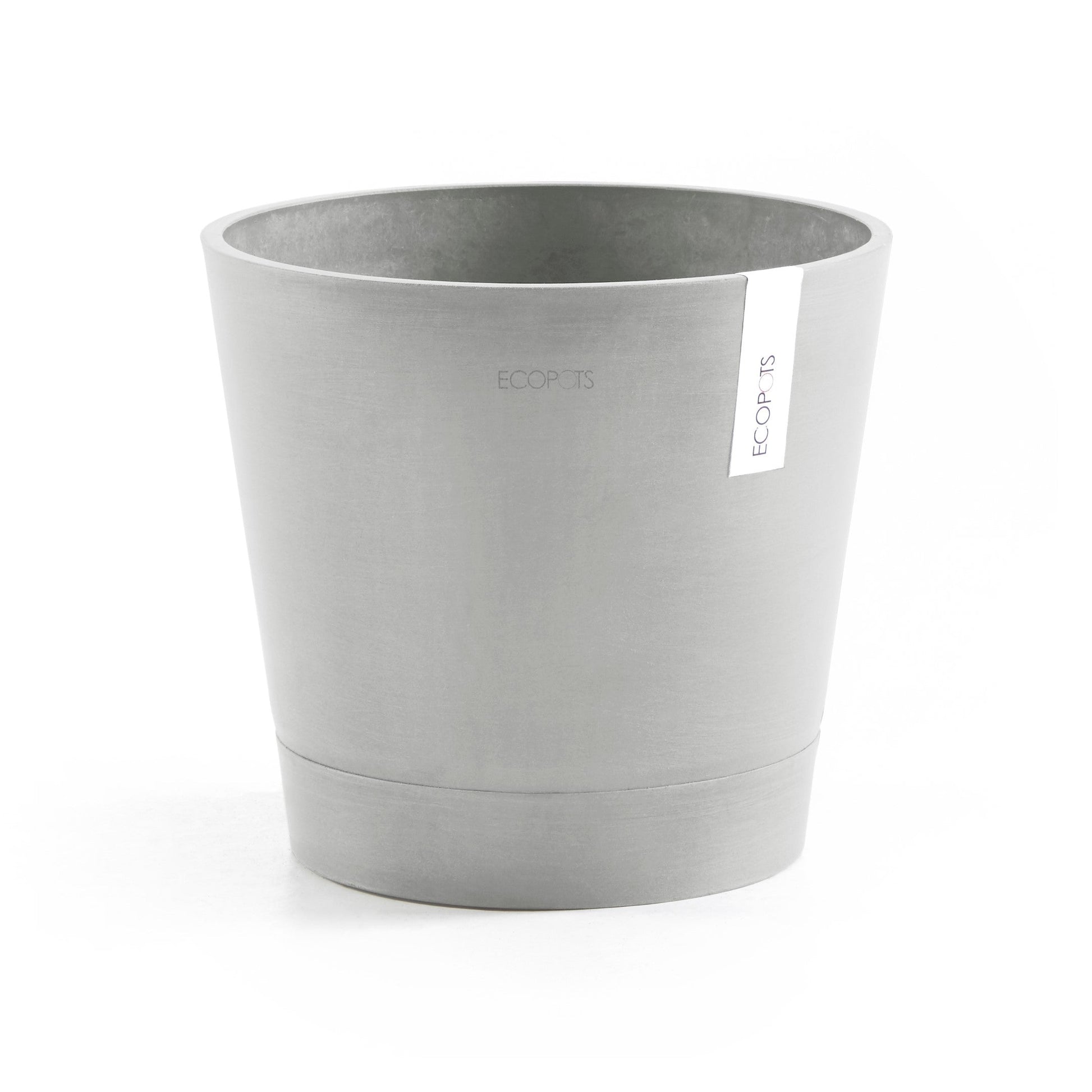 Kukkaruukku - Ecopots - Venetsia 30cm valkoharmaa - Ecopotskauppa - Uuden aikakauden kukkaruukku