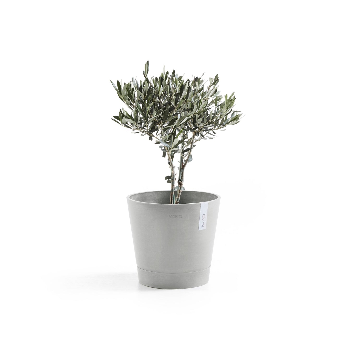 Kukkaruukku - Ecopots - Venetsia 30cm valkoharmaa - Ecopotskauppa - Uuden aikakauden kukkaruukku