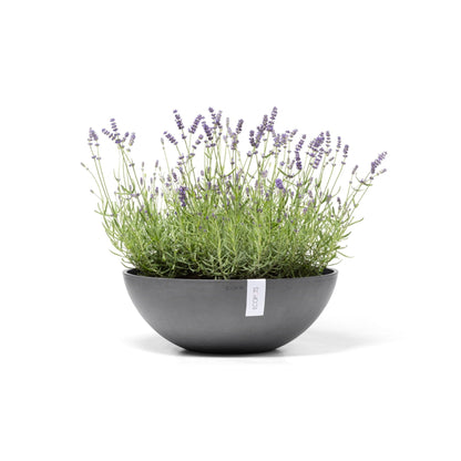 Kukkaruukku - Ecopots - Vienna 50cm harmaa - Ecopots - Uuden aikakauden kukkaruukku kierrätysmateriaalista