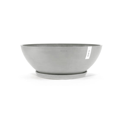 Kukkaruukku - Ecopots - Vienna 70cm valkoharmaa - Ecopotskauppa - Uuden aikakauden kukkaruukku
